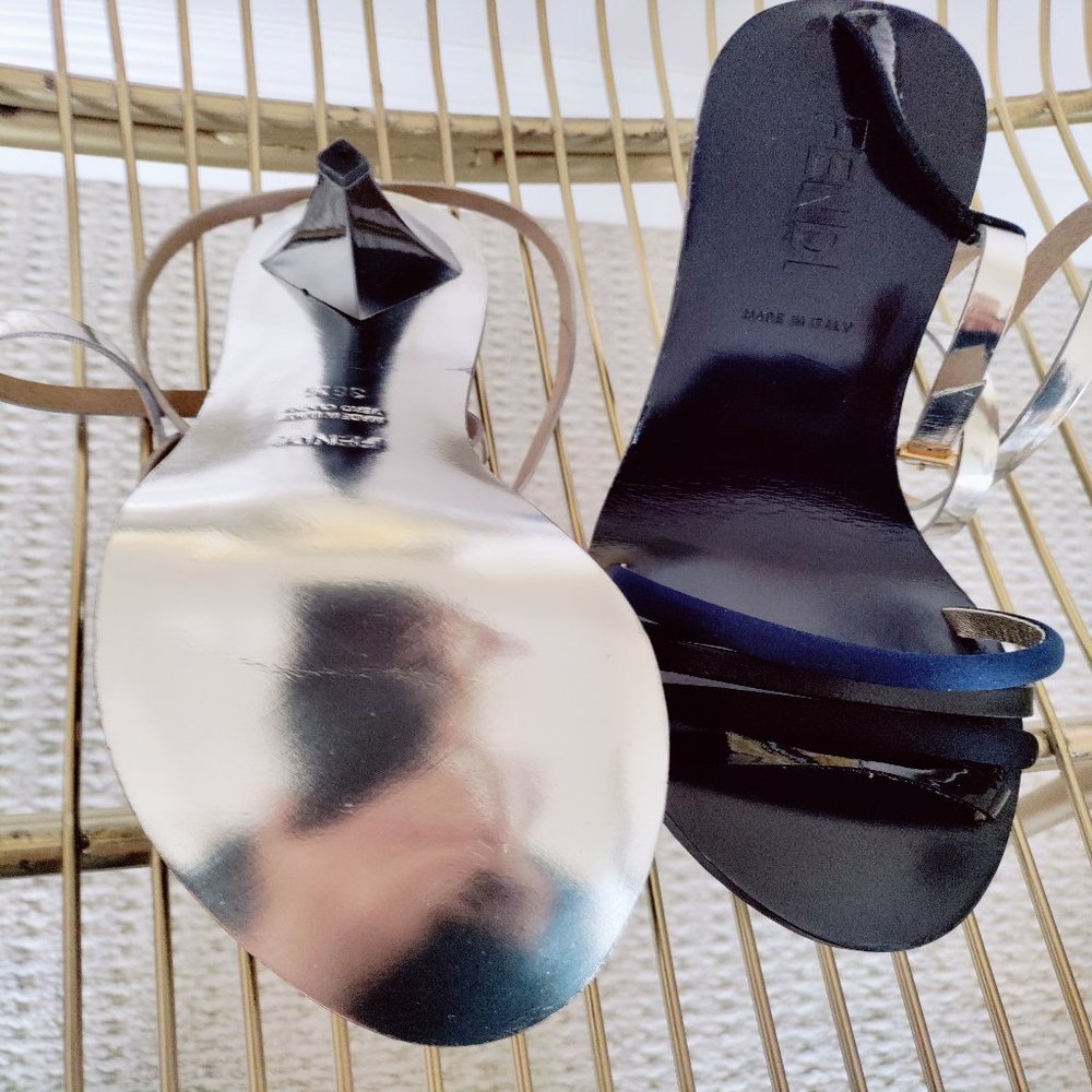 NIB $575 FENDI ankle strap sandals. IT 38.5 US 7.5 - Picture 3 of 7